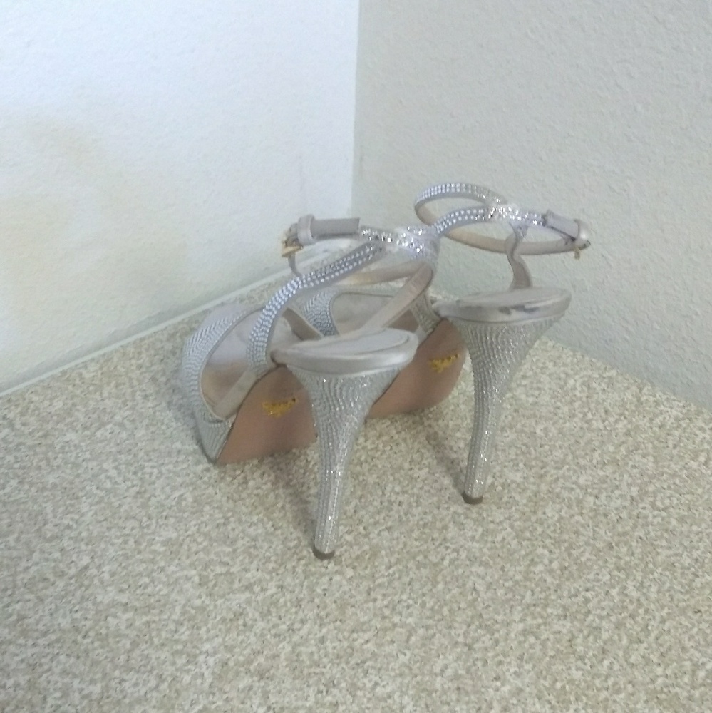 Prada Open Toe Ankle Strap Stiletto Heel. - Picture 6 of 7
